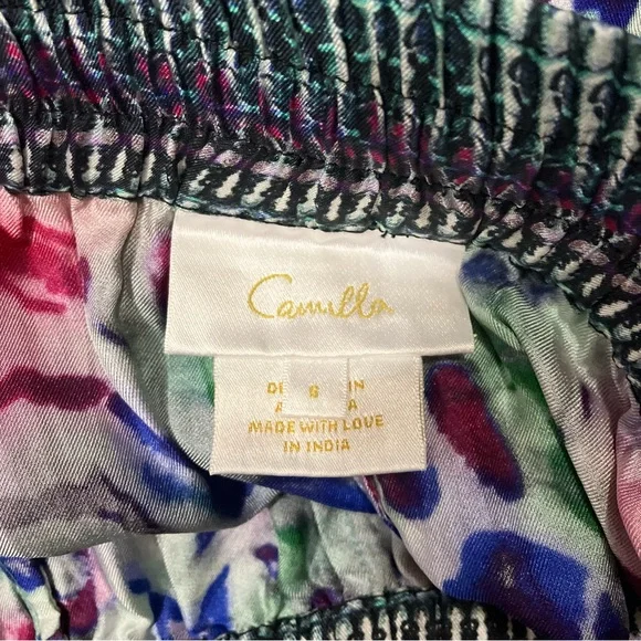 Camilla Wide Leg Silk Pants Mighty Meow - Picture 5 of 6